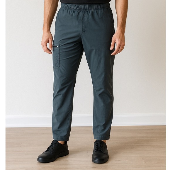Eddie Bauer Men's XXL Trail Pants Gray Nylon Spandex Stretch‎ Lightweight Cargo - Picture 1 of 8